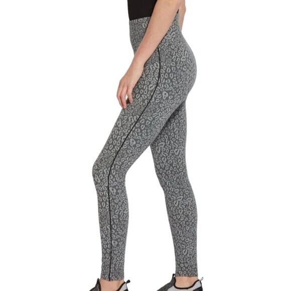 NEW‎ Lyssé Jacquard Leggings High Waisted Sculpting Fit, Charcoal Tabby, Size S - Picture 2 of 14